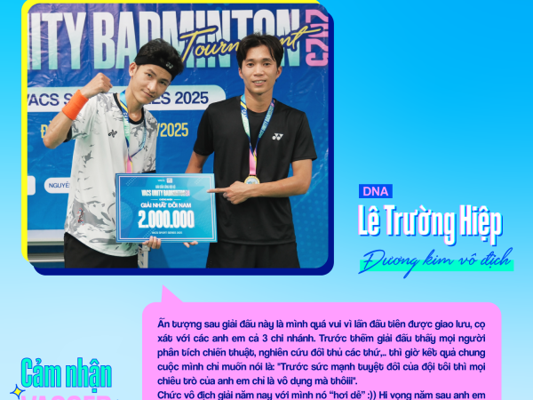 CẢM XÚC CHÂN THỰC SAU CUỘC ĐUA